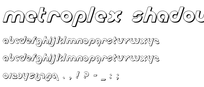 Metroplex Shadow font